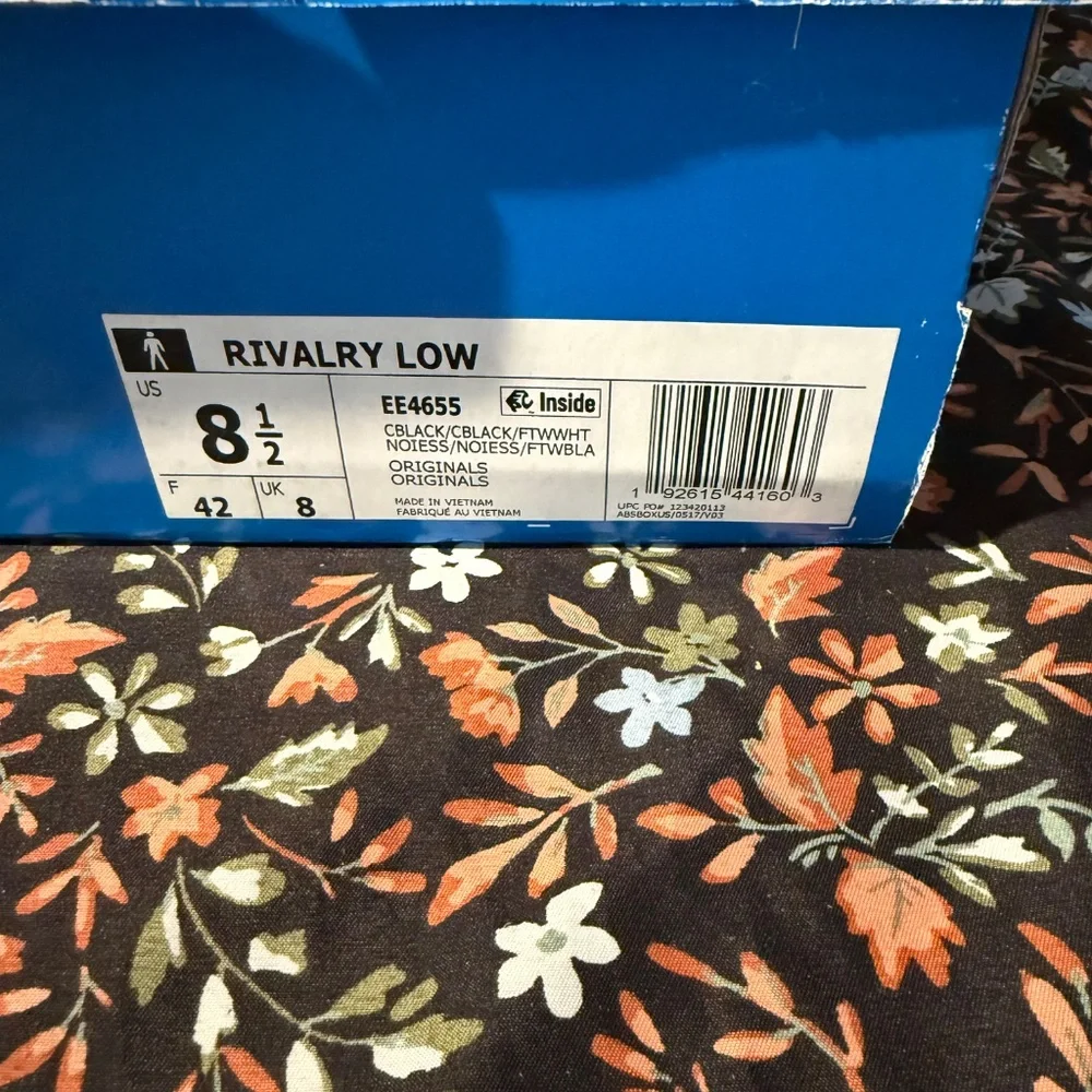 Adidas Rivalry Low Black Iridescent GUC Mens Size 9 (box says 8.5) - Picture 14 of 14